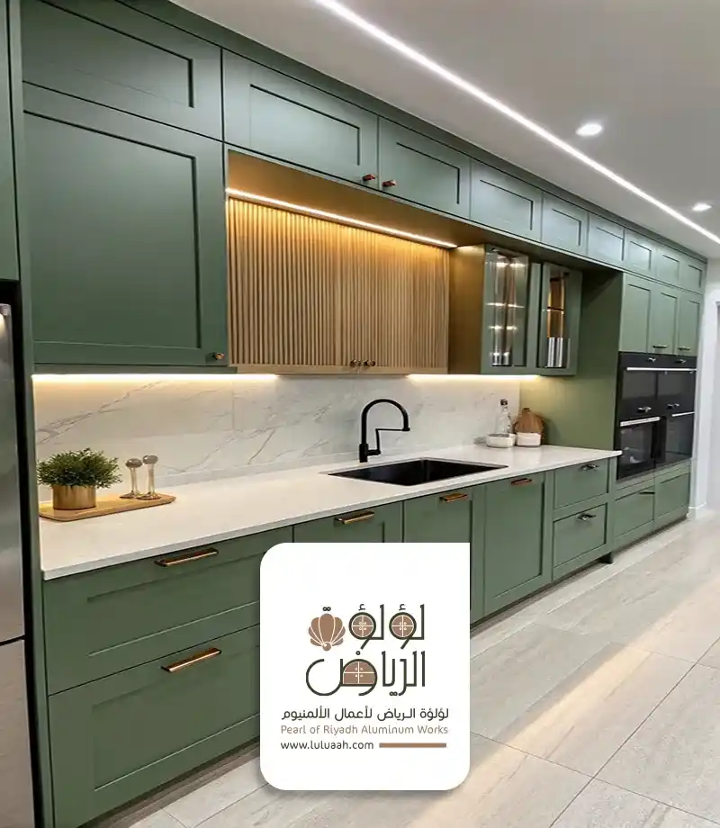 لون زيتي لـ تفصيل مطابخ في الرياض